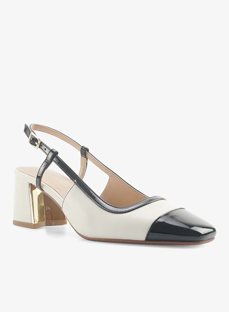 ناين ويست حذاء بكعب متوسط بحزام للكاحل